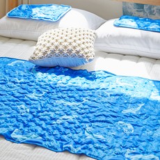 바자르 쿨 매트 + 베개 세트, 블루웨일, 쿨매트+쿨베개 세트 홈인테리어/침구 반품 최저가 28,980원