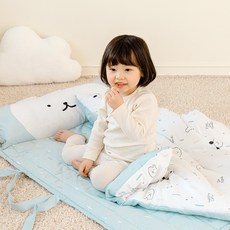에일린키즈 크리미 에어워싱 일체형 낮잠이불 풀세트, 조이도기 홈인테리어/침구 반품 최저가 68,320원