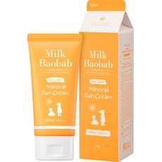 밀크바오밥 베이비앤키즈 논나노 미네랄 선크림 SPF50+ PA++++, 50g, 1개 출산/유아동/욕실용품/스킨케어 반품 최저가 12,930원