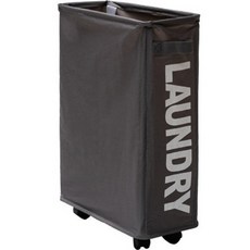 잘츠 편리한 Laundry 이동식 수납함, 그레이 홈인테리어/청소/세탁용품 반품 최저가 5,490원