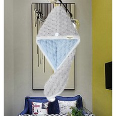 다사닷컴 구름 후드형 드라이 헤어타올 65 x 25cm, 그레이, 1개 홈인테리어/수건/타월 반품 최저가 4,350원