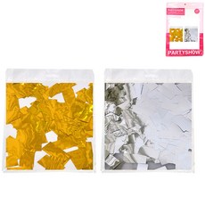 파티쇼 대용량 은박 컨페티 직사각 200g x 2종 세트 1.5 x 3 cm, 골드, 실버, 1세트 문구/오피스/파티/이벤트 반품 최저가 11,540원