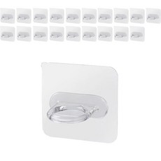 모나코올리브 무타공 다용도 용기 걸이, 투명, 20개 생활용품/옷걸이 반품 최저가 9,110원