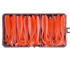 스카이로켓 벌크형 루어 웜 50p + 박스 세트 7.5cm, 오렌지, 2.5g, 1세트 스포츠/레저/낚시 반품 최저가 6,330원