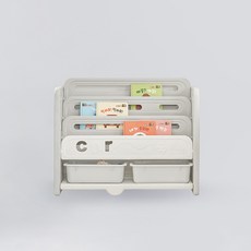 베네베네 유아용 전면 책장, 화이트 + 그레이 홈인테리어/유아동가구 반품 최저가 34,250원