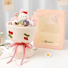 모리앤 조화 뽀글이 인형꽃다발, 체리화이트토끼, 1개 홈인테리어/홈데코/디퓨저 반품 최저가 15,250원