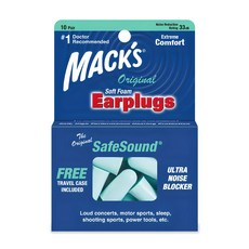 Macks 오리지널 폼 수면 귀마개 하늘색 + 케이스 세트, 1개, 20개입 헬스_건강식품/건강/의료용품 반품 최저가 4,000원