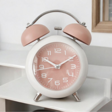 바이아 투톤 트윈벨 탁상용 알람시계, 핑크 홈인테리어/셀프인테리어 반품 최저가 6,080원