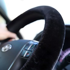 엑스핏 초극세사 심플 베이직 겨울 핸들커버, 블랙 자동차용품/인테리어 반품 최저가 6,850원