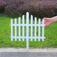 라이프스윗 심플 화이트 정원 화단 울타리 조립형 펜스 02 삽입형 2p 홈인테리어/야외가구/소품 반품 최저가 8,320원