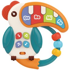 하늘썬별 도레미파 앵무새 아기피아노 huanhe0532, 혼합색상, 1개 완구/취미/신생아/영아완구 반품 최저가 5,340원