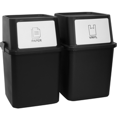 올유리빙 가정용 적층형 분리수거함 40L, 블랙 생활용품/수납/정리 반품 최저가 17,720원