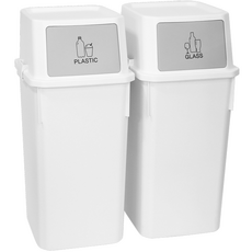 분리수거함 60L, 화이트 홈인테리어/청소/세탁용품 반품 최저가 19,250원