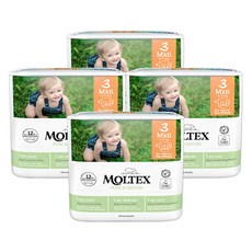 몰텍스 퓨어&네이처 밴드형 기저귀 33매 4팩, 3단계, 132매 생활용품/일회용기저귀 반품 최저가 68,400원