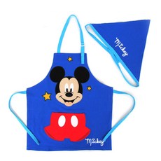 앞치마세트 미키마우스 아플리케두건2종 남아용 미술앞치마 요리앞치마 방과후활동 어린이집 유치원활동 준비물 문구/오피스/미술/화방용품 반품 최저가 5,640원