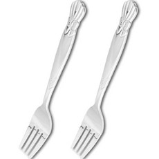 윌리브 국산 304스텐 리본 아동커트러리세트, 실버, 단품, 2개 출산/유아동/이유용품/유아식기 반품 최저가 3,060원