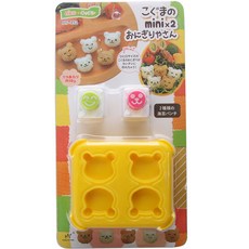 벨르 미니곰돌이 도시락 주먹밥틀 + 펀치 세트, 옐로우, 1세트 주방용품/주방조리도구 반품 최저가 11,340원