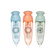 델리 노크식 수정테이프 본체 3종 + 리필 3종 세트, 핑크, 블루, 그린, 1세트 문구/오피스/필기류 반품 최저가 5,420원