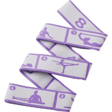 라이프스윗 요가 무용 탄성 스트랩 스트레칭 근력운동 저항 밴드 8단계, 퍼플 그레이, 1개 undefined/undefined 반품 최저가 9,880원