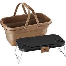 에스테반호프 폴딩 버킷 테이블, 오커브라운, 2단, 1개 스포츠/레저/캠핑전문관 반품 최저가 13,910원