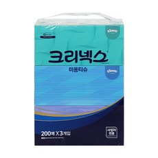 유한킴벌리 크리넥스 미용티슈 콤비, 200매, 3개 생활용품/화장지/물티슈 반품 최저가 4,710원