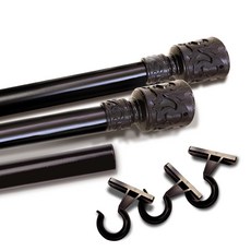 알뜨리 로맨틱 커튼봉 세트, 블랙 undefined/undefined 반품 최저가 15,040원