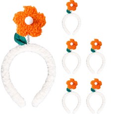 파티쇼 밍크 플라워 머리띠, 오렌지, 6개 완구/취미/역할놀이 반품 최저가 8,290원
