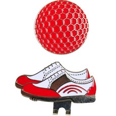 피스탑 골프 자석 클립 볼마커 골프공 + 골프화 세트, 빨강 스포츠/레저/골프 반품 최저가 3,560원