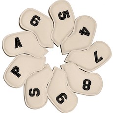 FISTOB 골프 컬러 아이언커버 9종 세트, 아이보리, 1세트 스포츠_레저/골프 반품 최저가 23,400원