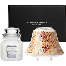 양키캔들 스몰자 향초 + 모자이크 자 쉐이드 선물세트, 웨딩데이, 주황 생활용품/탈취/방향/살충 반품 최저가 18,690원