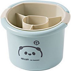 심플리티 똑똑한 팬더 분리 수납 대용량 수저통, 스카이, 1개 주방용품/수저통/수저받침 반품 최저가 7,430원