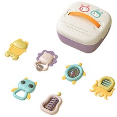 투마마 아기 딸랑이 6종 세트, 혼합색상, 1개 완구/취미/신생아/영아완구 반품 최저가 12,280원