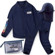 젤리스푼 아동용 레인보우 래쉬가드 수영복 + 플랩캡 세트 출산/유아동/유아동패션 반품 최저가 28,110원