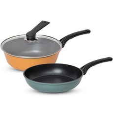 바프라이프 인덕션 IH 데일리 프라이팬 세트, 청록귤색, 프라이팬 28cm + 궁중팬 28cm + 넘침방지뚜껑 28cm 주방용품/냄비/프라이팬 반품 최저가 35,120원