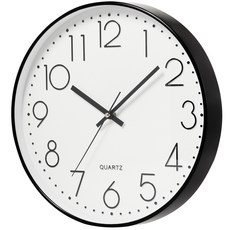 바이아 무소음 벽시계 30cm, 블랙 홈인테리어/홈데코/디퓨저 반품 최저가 6,840원