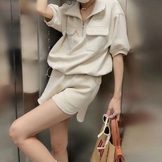 아이엠몽 여성용 켈라 빅포켓 카라 반팔 상하의 세트 패션의류/잡화/여성패션 반품 최저가 13,240원