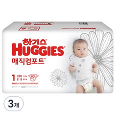 2021 신형 하기스 매직 컴포트 밴드형 기저귀, 1단계, 180매 생활용품/일회용기저귀 반품 최저가 23,430원