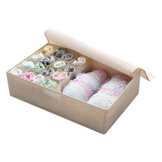 마켓감성 17칸 속옷 수납박스, 베이지, 1개 홈인테리어/수납/정리 반품 최저가 11,180원