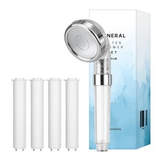 해피달링 미네랄 4단 필터 샤워기헤드 + 필터4p 세트, 1개, 혼합색상 홈인테리어/욕실용품 반품 최저가 6,270원