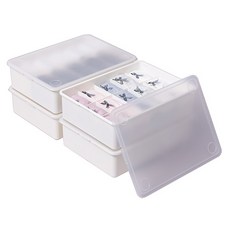 이즈리빙 칸칸칸 속옷정리함 10칸 2p + 15칸 2p 세트, 아이보리 + 아이보리 뚜껑, 1세트 생활용품/바구니/칸막이 반품 최저가 16,430원