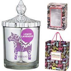 스테파노캔들 미듐자 캔들 선물세트 + 쇼핑백, 레몬 라벤더, 실버 생활용품/탈취/방향/살충 반품 최저가 7,890원