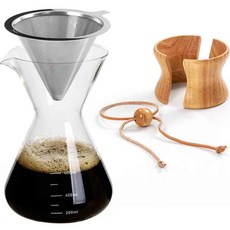 올비아 우드핸들 내열유리 티포트 드리퍼 11822, 단품, 800ml, 1개 주방용품/주전자/커피/티용품 반품 최저가 11,470원