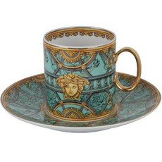 베르사체 LA SCALA DEL PALLAZZO VERDE 커피 컵앤소서 톨, 혼합색상, 1세트 주방용품/커피잔/찻잔 반품 최저가 392,280원