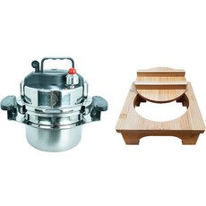 참좋은현상 5분 바로 밥 누룽지 가마솥 손잡이형 대용량 6인용 + 나무세트, 1.4L, 은색 검정색, 1개 주방용품/냄비/프라이팬 반품 최저가 43,710원