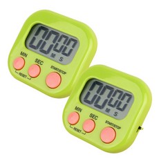 우즈버디 다목적 디지털 주방 타이머, 라이트그린, 2개 주방용품/주방잡화 반품 최저가 4,650원