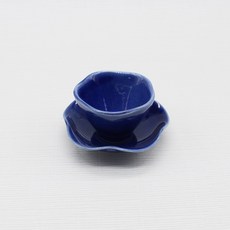 달소금 국산 도자기 꽃잎찻잔, 블루, 1세트 주방용품/커피잔/찻잔 반품 최저가 6,420원