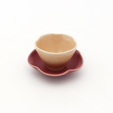 달소금 국산 도자기 꽃잎찻잔세트, 피치 + 인디언레드, 1세트 주방용품/주전자/커피/티용품 반품 최저가 7,050원