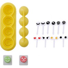 미미앤오 곰돌이 원형 미니 주먹밥틀 + 도시락 데코 눈픽 10p 세트, 혼합색상, 1세트 주방용품/주방조리도구 반품 최저가 17,700원