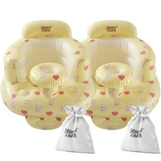 원더파파 아기 소프트의자 + 휴대용 파우치, 바닐라비숑, 2세트 출산/유아동/이유용품/유아식기 반품 최저가 48,020원