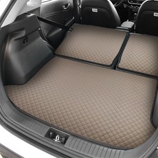 지엠지모터스 퀼팅가죽 차박 트렁크매트 + 뒷열커버 2종 세트 일반형, 현대 코나 (트렁크스피커무) (2017년 ~ 2023년), 코튼베이지 자동차용품/RV/아웃도어 반품 최저가 30,120원